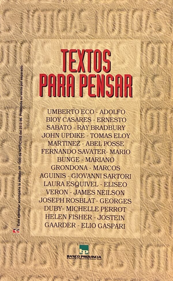 Textos para pensar - Varios Autores