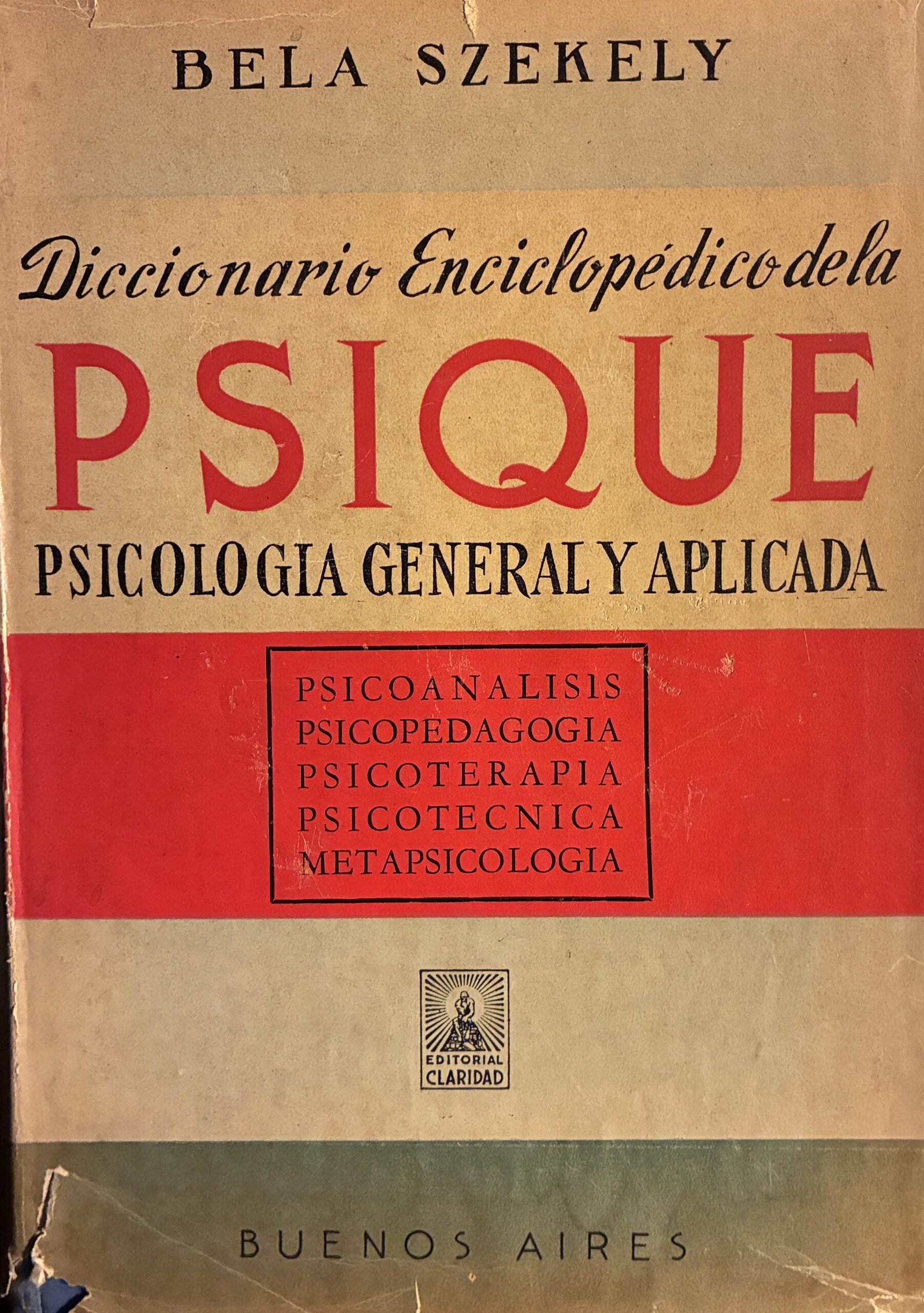 Diccionario enciclopédico de la Psique - Bela Szekely
