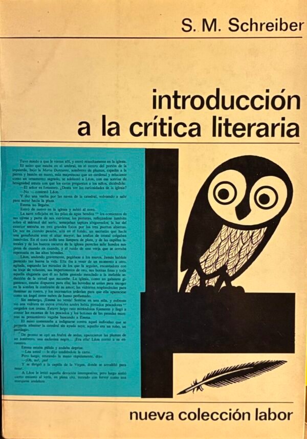 Introducción a la crítica literaria - S. M. Schreiber