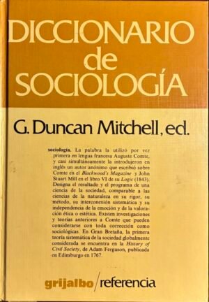 Diccionario de sociología - G. Duncan Mitchell