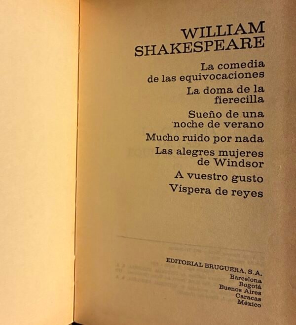 Comedias - William Shakespeare