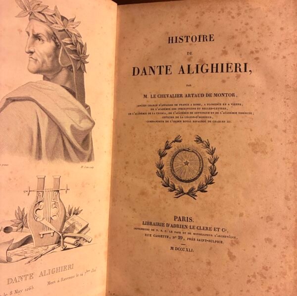 Histoire de Dante Alighieri - Chevalier Artaud de Montor