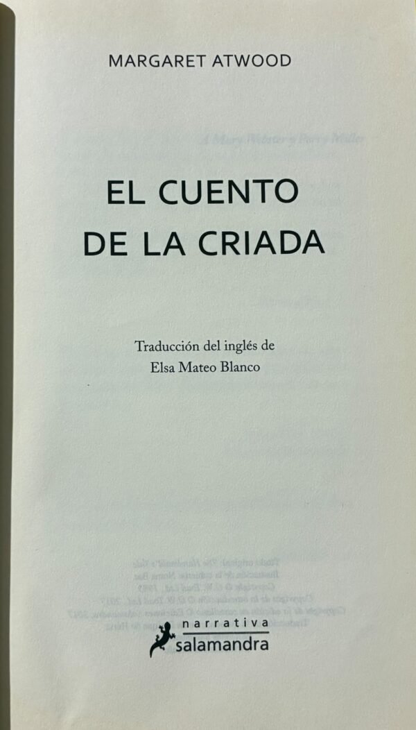 El cuento de la criada - Margaret Atwood
