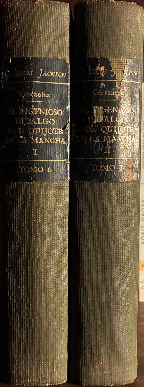 El ingenioso hidalgo don quijote de la mancha dos tomos Jackson - Miguel de Cervantes