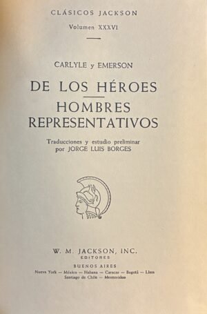 pepe (73) De los heroes, Hombres Representativos - Carlyle - Clasicos Jackson